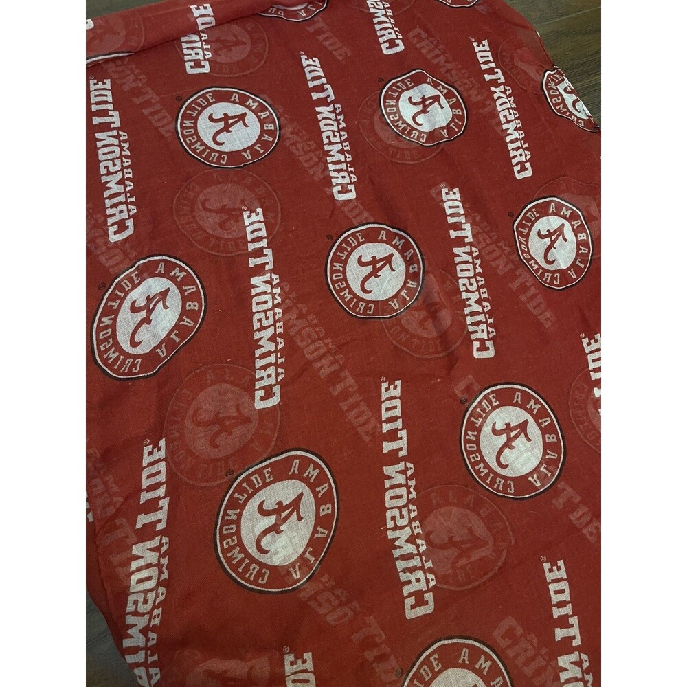 Alabama Crimson Tide Official Red Team Logo Sheer Infinity Scarf Saban Young